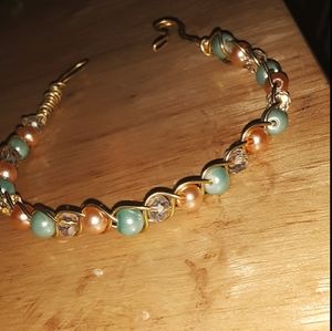 Beaded wrapped bracelet